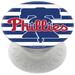 PopSockets White Philadelphia Phillies Stripes Design PopGrip