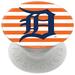 PopSockets White Detroit Tigers Stripes Design PopGrip