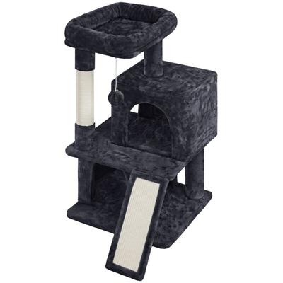 Yaheetech Katzenkratzbaum, Stabiler 91 cm Katzenkratzbaum, mit 2 Häusern aus Sisal und Spielball, Image