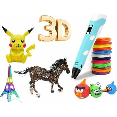 3D-Stift, 3D-Druckstift mit PLA-kompatibel und LCD-Display, einstellbare Temperatur, 3D-Stift für