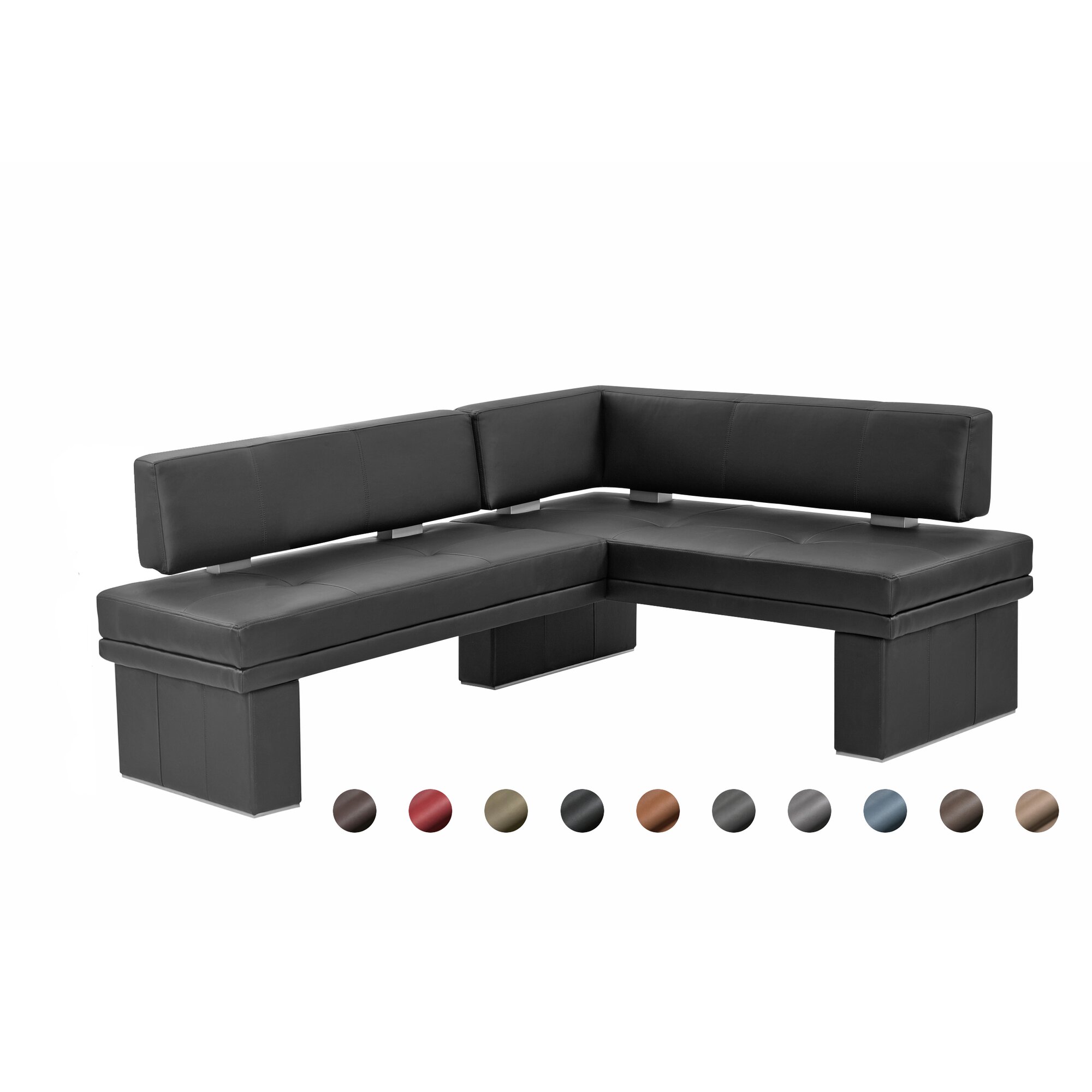 Schösswender »Manhattan« Eckbank 480/101 212x253 cm / Gavin 10 hellgrau