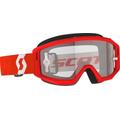 Scott Primal Clear Motocross Brille, weiss-rot