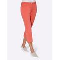 3/4-Jeans CASUAL LOOKS Gr. 36, Normalgrößen, orange (koralle) Damen Jeans Caprihosen 3/4 Hosen