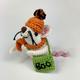 Halloween Trick or Treat Mouse Crochet Kit. Meet 'Boo'! Complete Kit with luxury natural yarns, cute pumpkin stitch marker, accessories.