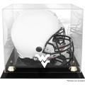 West Virginia Mountaineers Golden Classic Logo Helmet Display Case with Mirrored Back