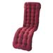 Garden Recliner Cushion Double-sided Pad Cushions Sunlounger Cushion Home Decorations Red C
