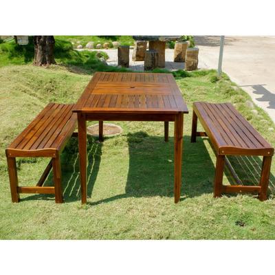 Highland 3-Piece Acacia Patio Dining Set