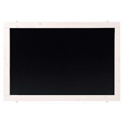 Rustikale Tafel Kreidetafel Wandtafel Küchentafel mit Holzrahmen / Weiß 100x50cm Image