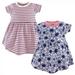 Touched by Nature Baby and Toddler Girl Organic Cotton Short-Sleeve Dresses 2pk Daisy 4 Toddler
