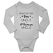 Promoted From Dog Uncle To Human Uncle Funny Baby Long Sleeve Boy Girl Jumpsuits (Gray 18-24M)