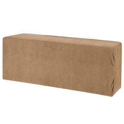Air Conditioner Cover 31-34 Inch Knitted Elastic Cloth Dustproof Light Brown