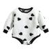 TAIAOJING Baby Girl Boy Outfits Boys Girls Long Sleeve Cartoon Romper Bodysuit Outfits 12-18 Months