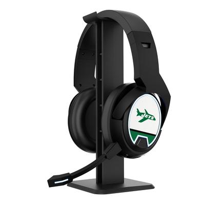 New York Jets Throwback Logo Wireless Bluetooth Gaming Headphones & Stand