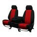 CalTrend Front Buckets NeoPrene Seat Covers for 1994-2002 Chevy/GMC Tahoe|C/K 1500-3500 - CV416-02PP Red Insert with Black Trim