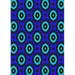 Ahgly Company Machine Washable Indoor Rectangle Transitional Navy Blue Area Rugs 7 x 10
