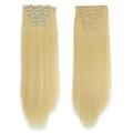 Floleo Clearance Fashion Hair Long Clip In Hair Extensions Full Head Straight Wig