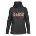 Women's Levelwear Black Arizona Diamondbacks Loop Fleece Scuba Neck Pullover Hoodie