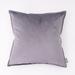 Haven Dutch Solid Velvet Pillow by Freshmint Home in Mirage Gray