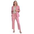 Jackenblazer INSPIRATIONEN "Blazer" Gr. 46, rosa (flamingo, meliert) Damen Blazer