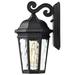 Alcott Hill® Outdoor Die-Cast Aluminum Wall Light Aluminum/Glass/Metal in Black/Gray | 12 H x 6.25 W x 7.38 D in | Wayfair