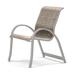 Red Barrel Studio® Hiraku Stacking Patio Dining Armchair Sling in Gray | 34.75 H x 25 W x 28.5 D in | Wayfair 75ECA9AEBFE54C09B300DC9E1EC2E306