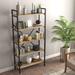 17 Stories Metal Etagere Bookcase Industrial Book Shelf in Brown | 71 H in | Wayfair 648E340345F24ACCB323431597B2EB5C