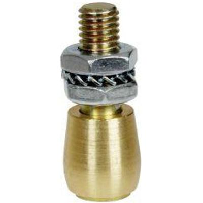 Schiebetor-Führungsrolle, 349 s, für U-Schiene 340, Stahl, Rolle Messing - Helm Image