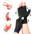 Gants de Compression en cuivre pour femmes et hommes gants demi-doigt pour soulager la douleur des