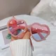 Lunettes de soleil coeurs pour enfants lunettes de soleil pour enfants rétro rose dessin animé