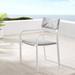 Raleigh Stackable Outdoor Patio Aluminum Dining Armchair - N/A