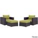 Gather 4 Piece Outdoor Patio Sectional Set