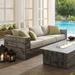 Manteo Rustic Coastal Outdoor Patio Sofa