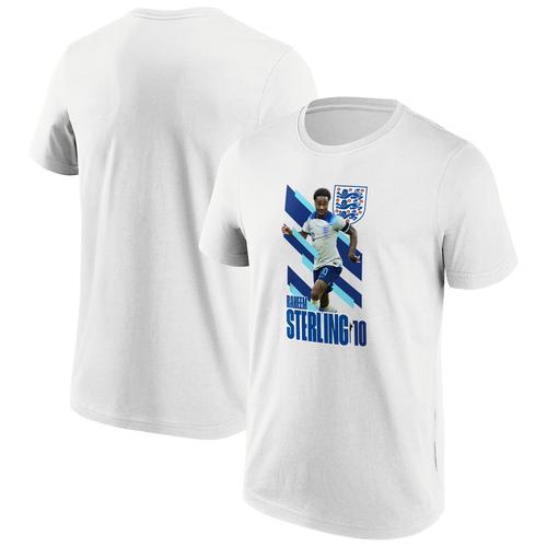 England FA Sterling No 10 Name & Number Graphic T-Shirt – Weiß – Erwachsene