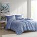 House of Hampton® Nussbaum Crushed Velvet Diamond Quilted Comforter Set Velvet in Blue | Twin/TwinXL Comforter+1Standard Sham+Throw Pillow | Wayfair