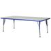 Factory Direct Partners Rectangle T-Mold Adjustable Height Activity Table Laminate/Metal | 30 H in | Wayfair 10029-GYBL