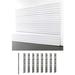 Symple Stuff 60" H X 96" W Heavy Duty Slatwall Case W/Install Strips Plastic in White | 60 H x 96 W x 2 D in | Wayfair