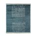 Blue/Green 120 x 96 x 0.5 in Area Rug - Foundry Select Hand-Knotted Wool Area Rug in Green/Turquoise Wool | 120 H x 96 W x 0.5 D in | Wayfair