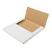 Hassch 100pcs Album Paper Box White Vinyl Record LP Shipping Mailer Boxes Record Album Mailers Home Storage Cardboard Boxes for Keepsake Books Photos Office File