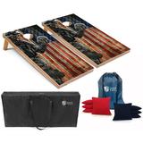 Tailgating Pros Corn Hole Board Set w/Bean Bags and Carrying Case-4 x2 Cornhole Toss - Tournament and Lightweight Options - Optional LED Lightsâ€¦