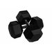 Bolt Fitness Rubber Coated Hex Dumbbells 30lb PAIR. Home Gym Fitness Exercise Equipment Accessories Workout