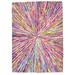 5X7 Rug Cotton Polyester Multi Color Modern Hand Woven Bohemian Abstract Room Size