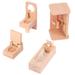 EUBUY Wooden Dollhouse Furniture Set DIY Mini Simulation Doll House Decoration for Boys and Girls Children Bathroom