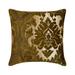 Decorative Green 22 x22 (55x55 cm) Throw Pillow Covers Velvet Velvet Throw Pillows For Sofa Damask Pattern Modern Style - Damask Room