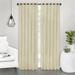 Achim Bedford Front Tab Light Filtering Curtain Panel Tan 42 x 84