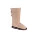 Women's Jean Bootie by MUK LUKS in Stone (Size 9 M)