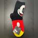 Disney Accessories | Disney Mickey Mouse 2-Pairs Cozy Crews Socks 4-10 | Color: Black/Red | Size: 4-10