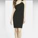 Michael Kors Dresses | Asymmetrical/One Shoulder Michael Kors Black Dress | Color: Black/Silver | Size: Xs