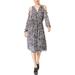 Michael Kors Dresses | Michael Kors Womens Cat-Print A-Line Dress, Black, Nwt | Color: Black | Size: S