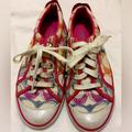 Coach Shoes | Coach Barrett 6.5 Tennis Shoes Multi! | Color: Pink/White | Size: 6.5