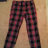 J. Crew Pants & Jumpsuits | J Crew Plaid Pants Nwot 10 | Color: Black/Red | Size: 10